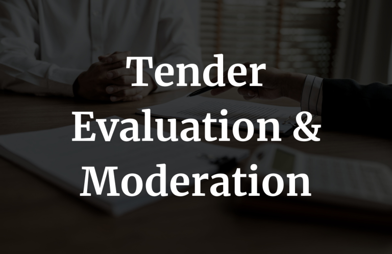 Moderation support and tender evaluation tools for construction projects