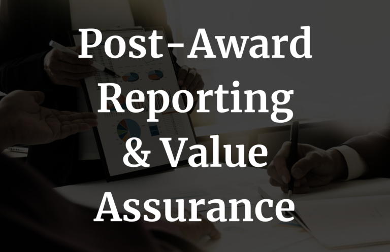 Procurement KPI reporting and supplier feedback after contract award