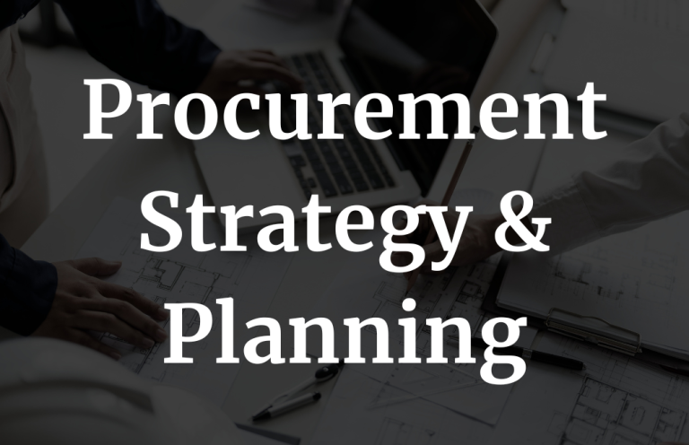 Procurement strategy planning and route to market alignment